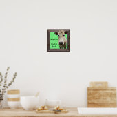 POSTER SAINT VACHE VOUS MANGEZ DU BOEUF-POSTER (Cuisine)