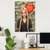 Poster Saint Valentin (Bureau à domicile)