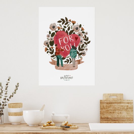 Poster Saint Valentin (Cuisine)