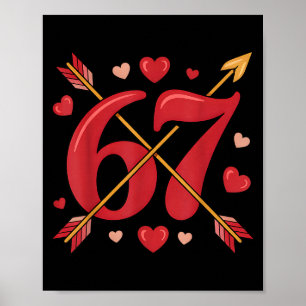 Poster Saint-Valentin 67 Meme Rempli De Cœurs Drôle S