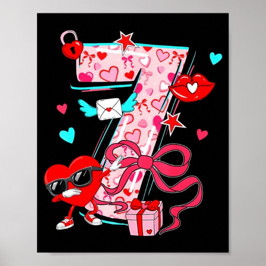 Poster Saint-Valentin 67 Six Sept Mème Dabbing Cœurs Corr (Devant)
