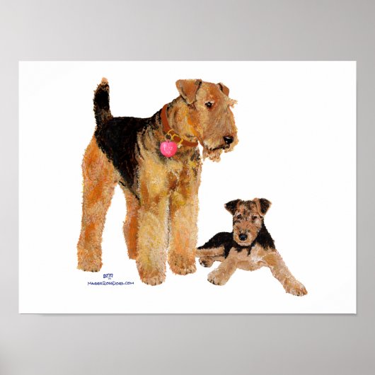 Poster Saint-Valentin Amour de chiot (Devant)