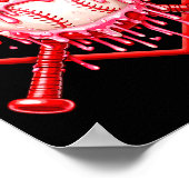 Poster Saint-Valentin Baseball Garçons Crème Glacée Goutt (Coin)