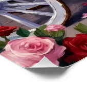 Poster Saint-Valentin Chien Akita (Coin)