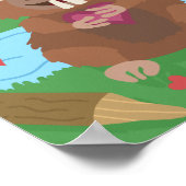 Poster Saint Valentin Cute Beaver Donner un jeu de barrag (Coin)