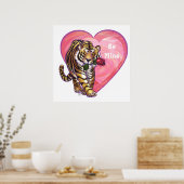 Poster Saint Valentin de Tigre (Cuisine)