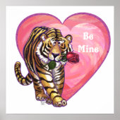 Poster Saint Valentin de Tigre (Devant)