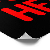 Poster Saint-Valentin Dinosaure Vert Je Vole des Cœurs (Coin)