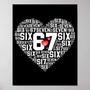 Poster Saint-Valentin Drôle 67 Meme Six Sept 6 7 Valent