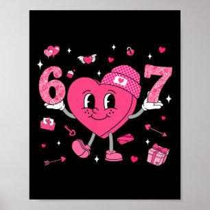 Poster Saint-Valentin Drôle 67 Meme Six Sept 6 7 Valent