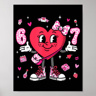 Poster Saint-Valentin Drôle 67 Meme Six Sept 6 7 Valent