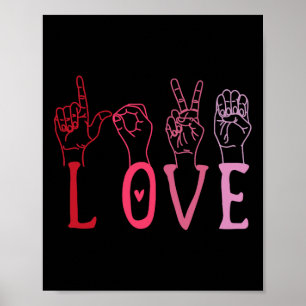 Poster Saint Valentin drôle Asl