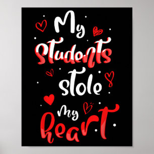 Poster Saint-Valentin drôle Professeur Saint-Valentin Fem