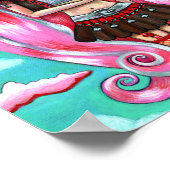 Poster Saint Valentin Fairy Pink cheveux Chocolat Baisers (Coin)