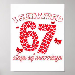 Poster Saint-Valentin Je Survis 67 Jours De Rencontre Drô