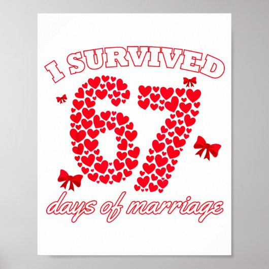 Poster Saint-Valentin Je Survis 67 Jours De Rencontre Drô (Devant)