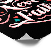 Poster Saint-Valentin Love Never Fails (Coin)