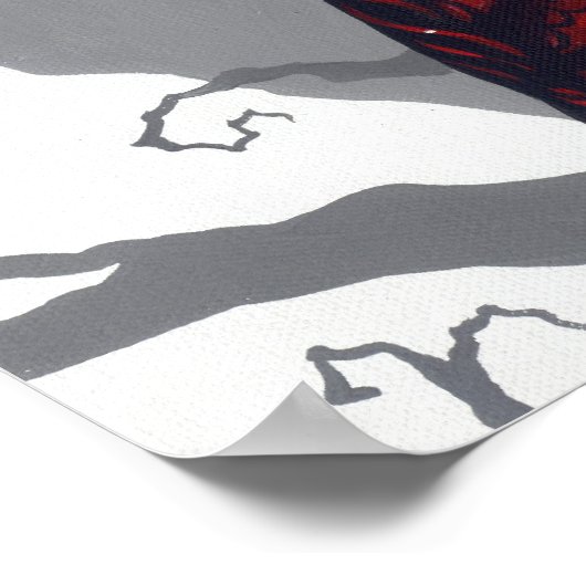 Poster Saint Valentin Masquerade gothique Art Imprimer (Coin)