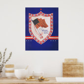 Poster Saint-Valentin Militaire Vintage (Cuisine)