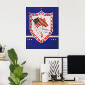 Poster Saint-Valentin Militaire Vintage (Bureau à domicile)