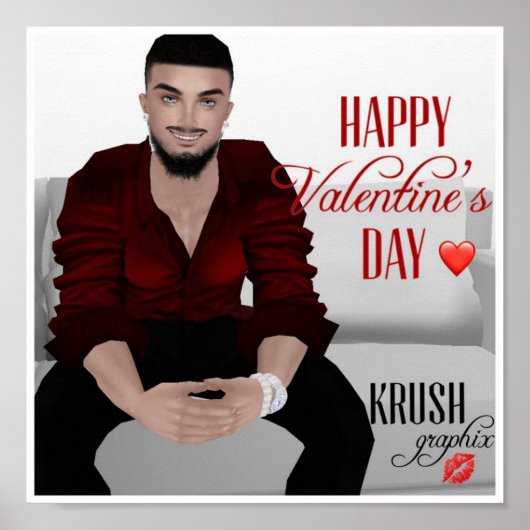 Poster Saint Valentin Nicoli 3 (Devant)