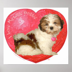 Poster Saint-Valentin pour Shih Tzu