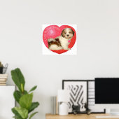 Poster Saint-Valentin pour Shih Tzu (Bureau à domicile)