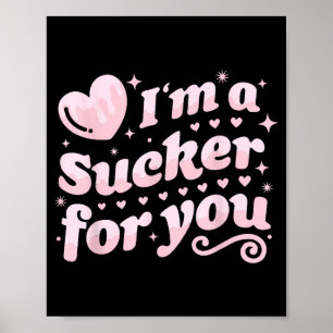 Poster Saint-Valentin Pun Je Suis Un Fou De Vous Égalemen