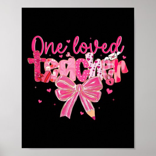 Poster Saint-Valentin Rétro Professeur Qu'on A Aimé Profe (Devant)