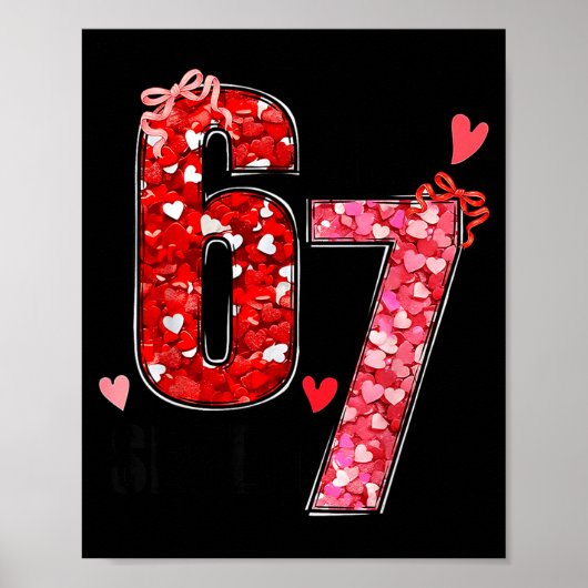 Poster Saint-Valentin Six Sept Drôle 67 Mème Gén Alpha Ar (Devant)
