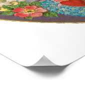 Poster Saint Valentin vintage, Coeurs Cherub victoriens (Coin)