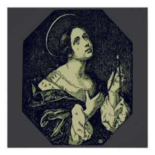 Poster Sainte Apollonie Vierge et Martyr