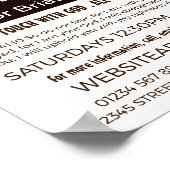 Poster Sainte Bible, Christian Bible Classe Advert (Coin)