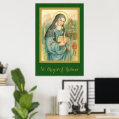 Poster Sainte Brigitte d'Irlande (M 014) (Bureau à domicile)