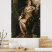 Poster Sainte Catherine d'Alexandrie en Prison - Veronese (Cuisine)