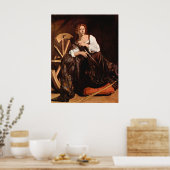 Poster Sainte Catherine d'Alexandrie par Caravaggio (Cuisine)
