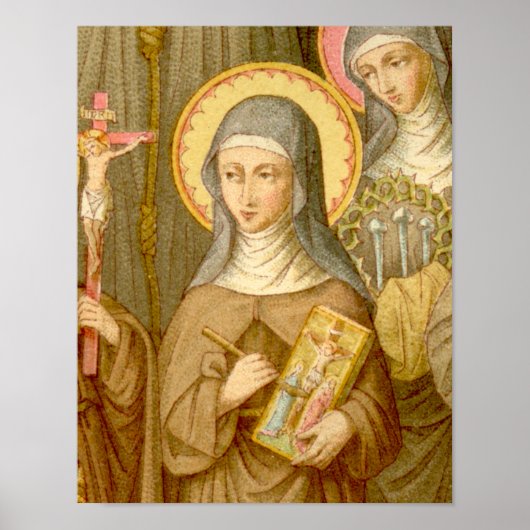 Poster Sainte Catherine de Bologne (SAU 027) 11"x14" seul (Devant)