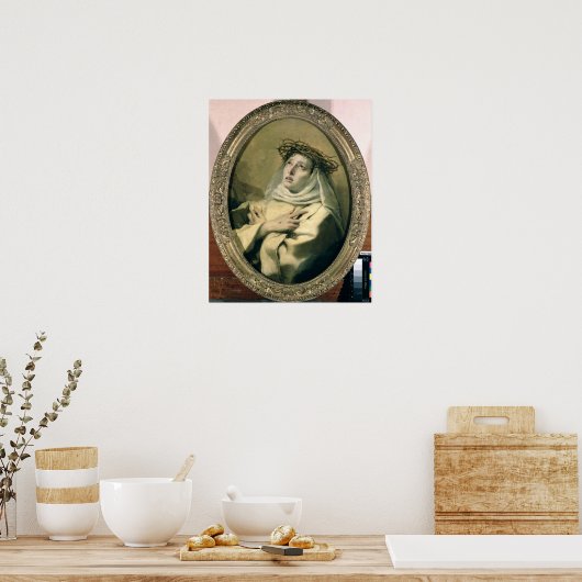 Poster Sainte Catherine de Sienne, c.1746 (Cuisine)