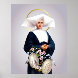 Poster Sainte Catherine Laboure et Notre-Dame de la grâce