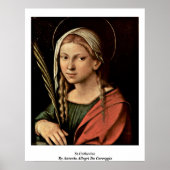 Poster Sainte-Catherine Par Antonio Allegri Da Correggio (Devant)