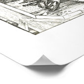 Poster Sainte-Catherine vintage d'Alexandrie (Coin)