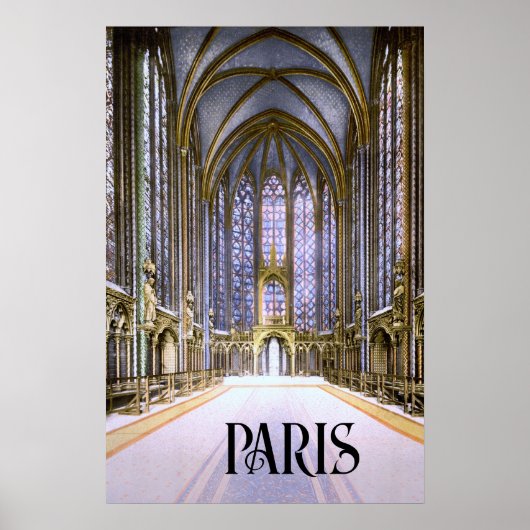 Poster Sainte-Chapelle à Paris (1900) (Devant)