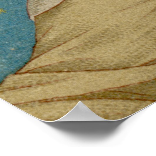 Poster Sainte Claire d'Assise (SAU 27) 16"x16" ou plus pe (Coin)