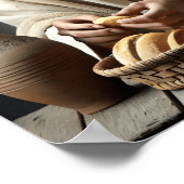 Poster Sainte Communion : Jésus rompt le pain sacré (Coin)