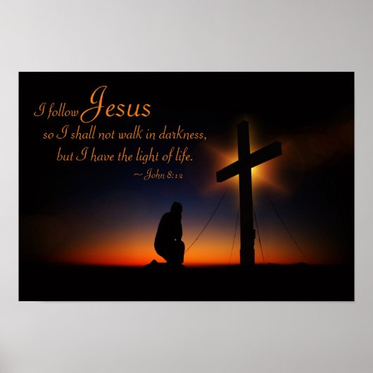 Poster Sainte Croix au coucher du soleil (Personnaliser) (Devant)