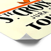 Poster Sainte Croix Les Rasses Sports de ski (Coin)