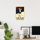 Poster Sainte Croix Les Rasses Sports de ski (Bureau à domicile)