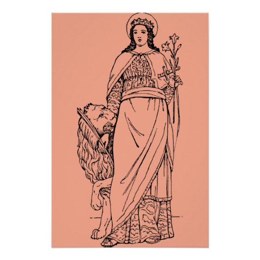 Poster Sainte Euphémie la Vierge et martyr (Devant)