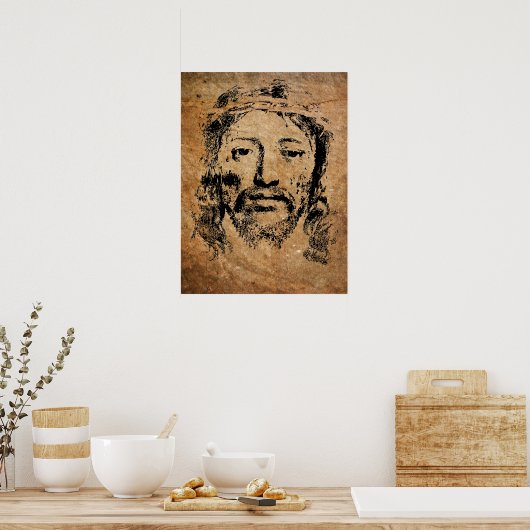 Poster Sainte Face de Jésus Christ (Cuisine)