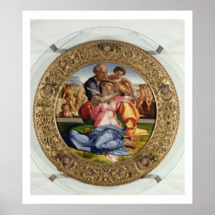 Poster Sainte Famille avec Saint Jean (Doni Tondo), 1504-